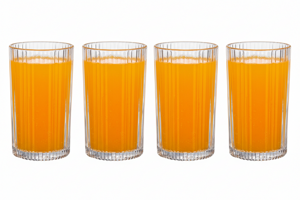 Cookinglife Vasos longdrink Lines - Vidrio - 400 ml - 4 piezas