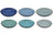 Platos para pasta Delice azul ø 23 cm - 6 piezas Cookinglife