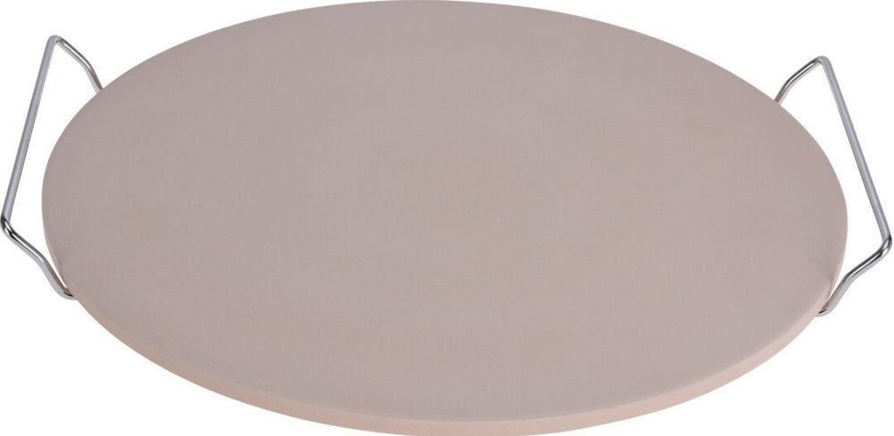 Cookinglife Piedra para pizza con soporte Fire & Flavour ø 33 cm - Piedra resistente al calor - Uso en barbacoa y horno