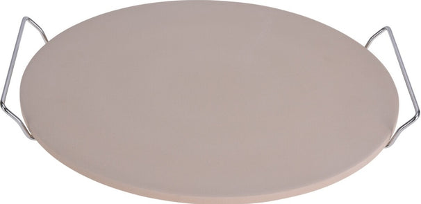Cookinglife Piedra para pizza con soporte Fire & Flavour ø 33 cm - Piedra resistente al calor - Uso en barbacoa y horno