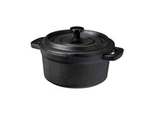 Cazuela para Servir de Hierro Fundido Ø 10 cm Cookinglife - Sartén Negra para Tapas - 275 ml