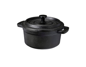Cazuela para Servir de Hierro Fundido Ø 10 cm Cookinglife - Sartén Negra para Tapas - 275 ml