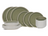 Juego de vajilla Cookinglife Verde Musgo 18 piezas / 6 personas - 6 platos de cena, 6 platos de desayuno y 6 cuencos