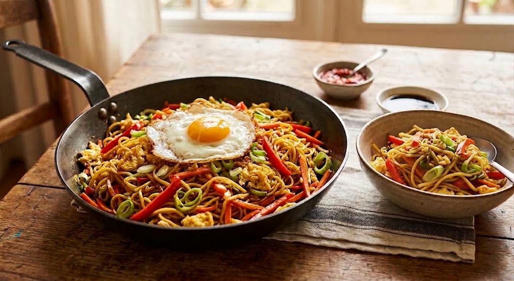 Un clásico bami goreng que preparas en casa sin complicaciones.