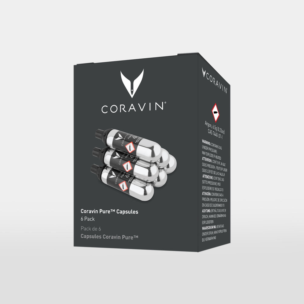 Coravin Cápsulas de argón Pure 6 unidades - 21 ml