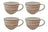 Cosy & Trendy Tazas Sintra Terracota 350 ml - 4 piezas