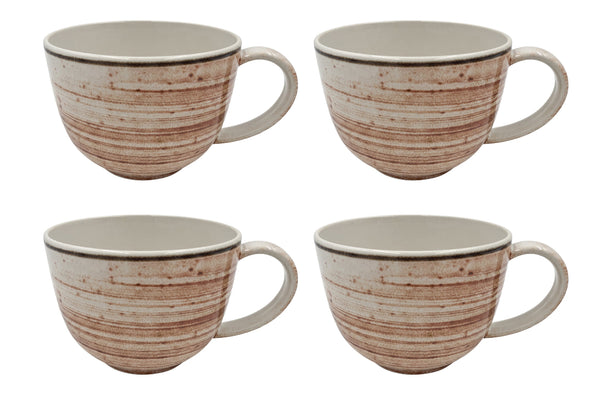 Cosy & Trendy Tazas Sintra Terracota 350 ml - 4 piezas