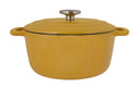 Cazuela con tapa Cosy & Trendy Fontestic Hierro fundido Ámbar Oro Ø 20 cm / 2.7 litros - capa antiadherente esmaltada