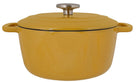 Cazuela con tapa Cosy & Trendy Fontestic Hierro fundido Ámbar Oro Ø 24 cm / 4.6 litros - capa antiadherente esmaltada