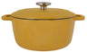 Cazuela con tapa Cosy & Trendy Fontestic Hierro fundido Ámbar Oro Ø 24 cm / 4.6 litros - capa antiadherente esmaltada