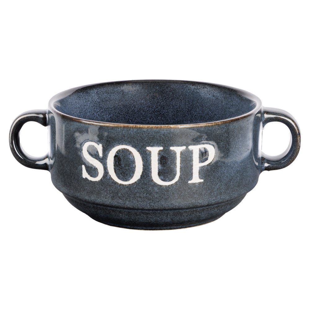 Cosy & Trendy Soepkommen / Kommen Soup Multicolor ø 12 cm / 450 ml - 4 stuks - blauw