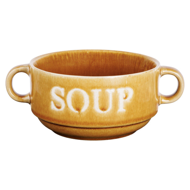 Cosy & Trendy Cuencos de Sopa Ocre ø 12 cm / 450 ml - 4 piezas
