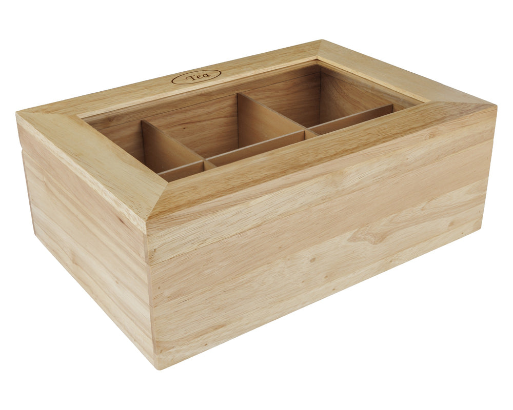 Cosy & Trendy Theedoos - Theekist - Hout - 6 vakken - 34 x 23 x 12 cm