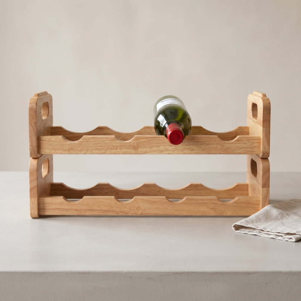 Cosy & Trendy Estante de vino Madera - Apilable - 4 botellas