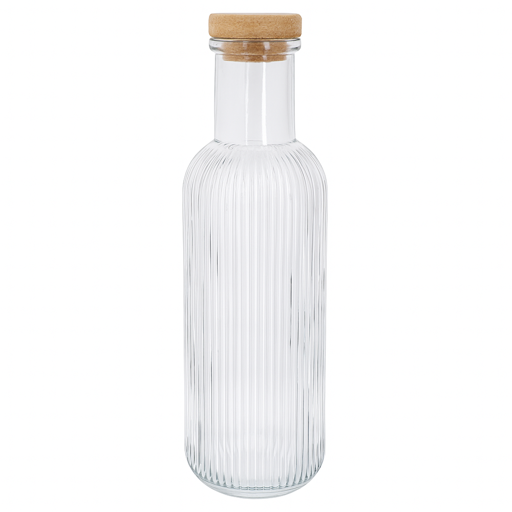 Jarra con tapón Cosy & Trendy - Jarra de agua - Raya - Transparente - 1 litro