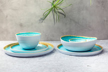 Cosy & Trendy Platos para pizza / Platos base - Laguna Azzurro ø 31 cm - 4 piezas