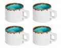 Cosy & Trendy Tazas de café Laguna Azzurro 230 ml - 4 piezas