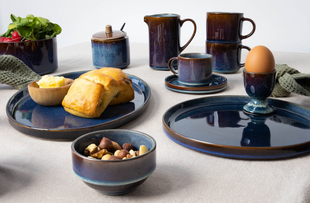 Cosy & Trendy Platos para pastel / Platos pequeños Quintana Blue ø 14 cm - 4 unidades