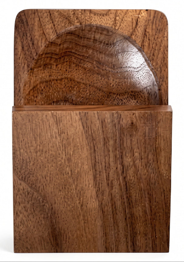 Crafts La Marée Soporte para Ostras - Madera de Nogal - 14 x 9 cm