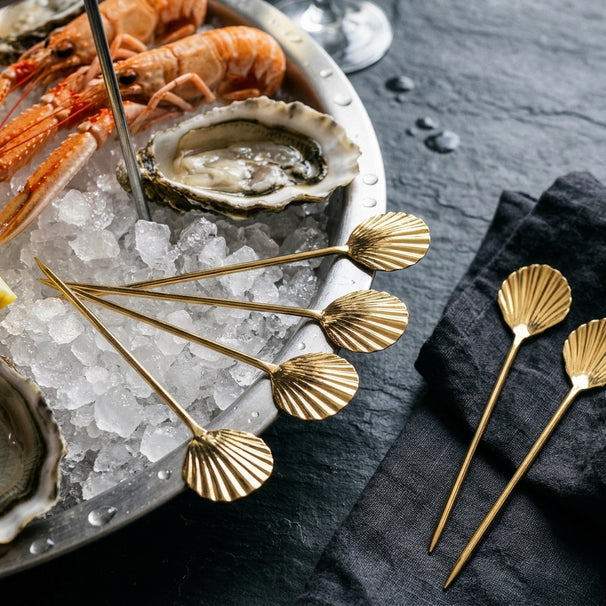 Crafts La Marée Tenedores para Mariscos Champagne - 6 piezas