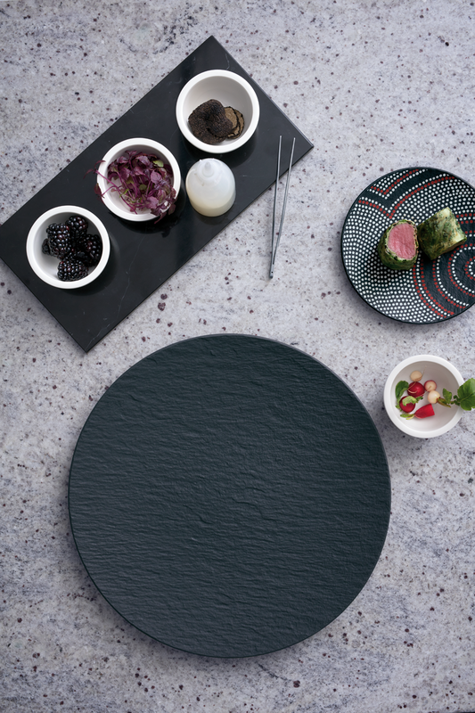 Plato de cena Villeroy & Boch Manufacture Rock - Negro - ø 25 cm