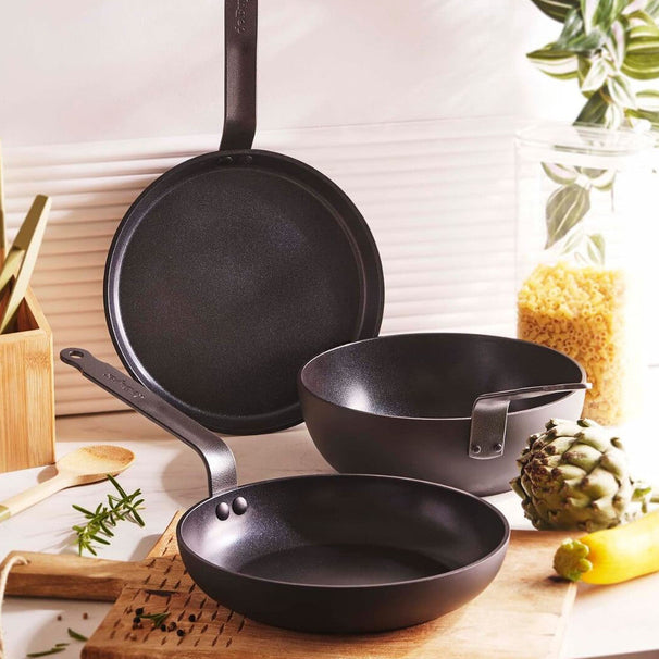 De Buyer Hapjespan / Sauteuse Ceranoa - ø 24cm / 3.3 liter - capa antiadherente cerámica