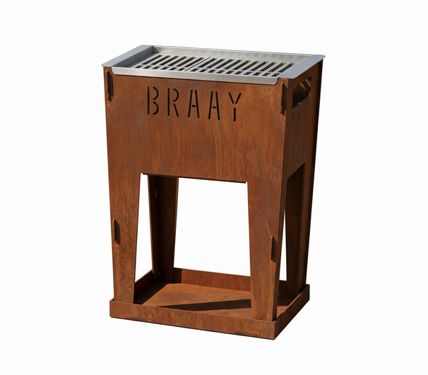 Design Cortenstaal Barbacoa - Braay - Carbón BBQ - 30x40x50 cm