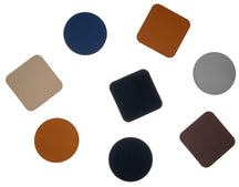 Posavasos Cookinglife - Cuero vegano - Negro - 10 x 10 cm - 6 unidades