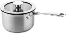 Set de ollas DUCQ 6 piezas - Compatible con extracción por campana - Olla de ø 16, 18, 20, 24 cm & Cazo ø 16 cm & Sartén para asar ø 26 cm + Tapas