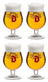 Vasos de cerveza Duvel 330 ml - 4 piezas
