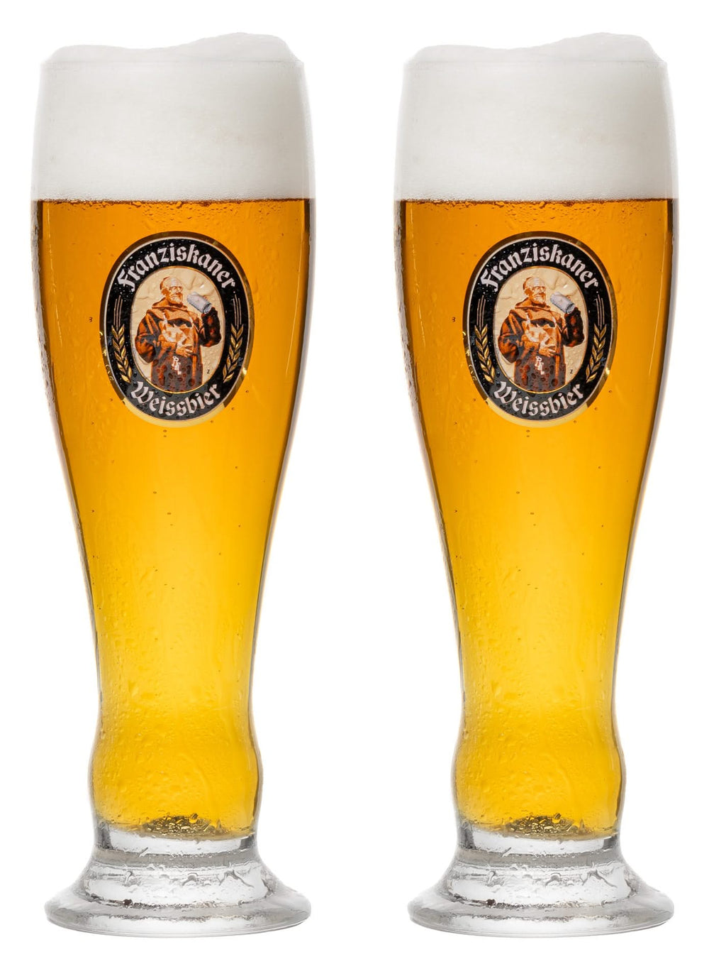 Vasos de cerveza Franziskaner Weizen - 500 ml - 2 unidades