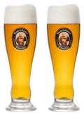 Vasos de cerveza Franziskaner Weizen - 500 ml - 2 unidades