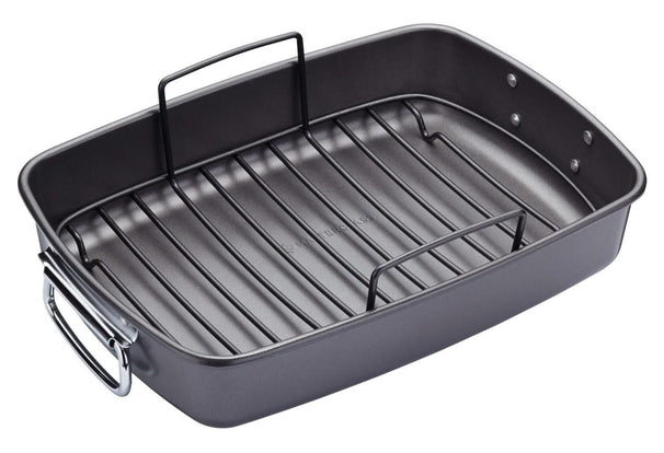 MasterClass bandeja de asar con rejilla - 40 x 28 cm - estándar antiadherente