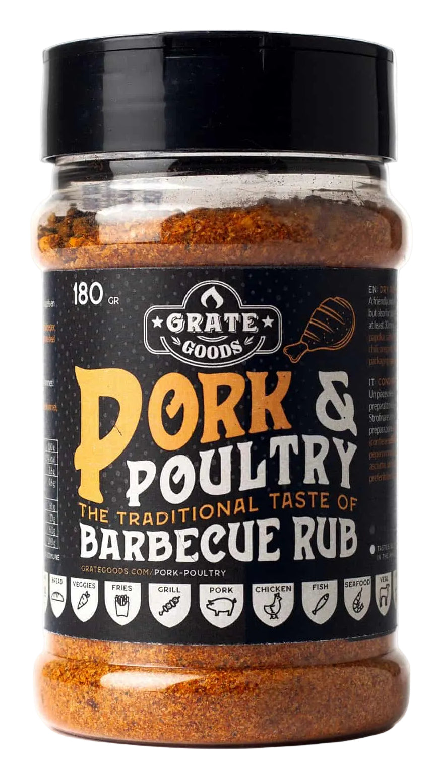 Grate Goods BBQ Rub Cerdo y Aves - 180 gramos