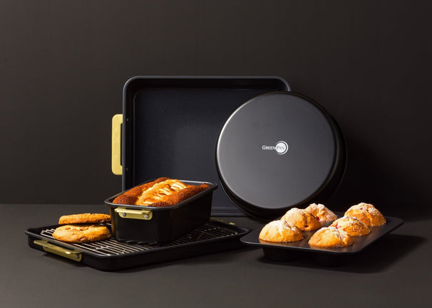 GreenPan Set de repostería Padova Reserve Black 6 piezas - revestimiento antiadherente cerámico