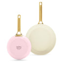 GreenPan Juego de sartenes Padova Reserve Blush Pink 2 piezas - Sartén ø 20 & 26 cm - revestimiento antiadherente cerámico