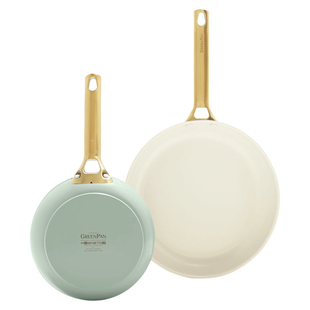 GreenPan Juego de sartenes Padova Reserve Mint Green 2 piezas - Sartén ø 20 & 26 cm - revestimiento antiadherente cerámico