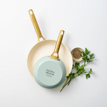 GreenPan Koekenpannenset Padova Reserve Mint Green ø 20 & 26 cm - bovenaanzicht