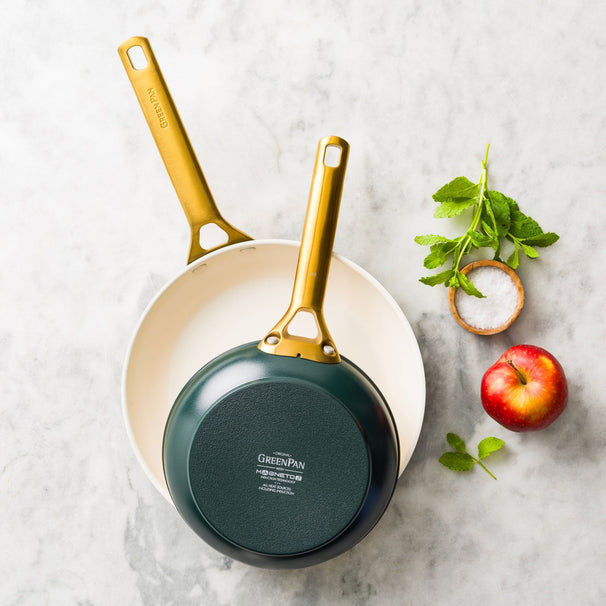 GreenPan Juego de sartenes Padova Reserve Pro 2.0 Pine Green 2 piezas - Sartén ø 20 & 26 cm - revestimiento antiadherente cerámico
