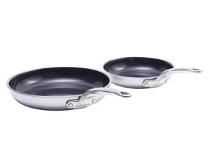 GreenPan Koekenpannenset Premiere RVS 2-delig - ø 20 & 28 cm