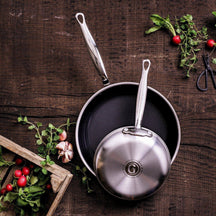 GreenPan Koekenpannenset Premiere RVS 2-delig - ø 20 & 28 cm - sfeerbeeld 1