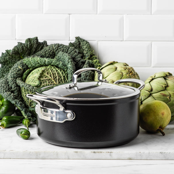 GreenPan Olla Barcelona Pro Negra ø 20 cm / 3,1 litros - revestimiento antiadherente cerámico