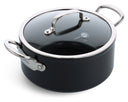 GreenPan Olla Barcelona Pro Negra ø 24 cm / 4,9 litros - revestimiento antiadherente cerámico