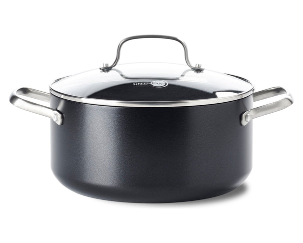 GreenPan Olla Copenhagen Negra ø 20 cm / 3,3 litros - revestimiento antiadherente cerámico