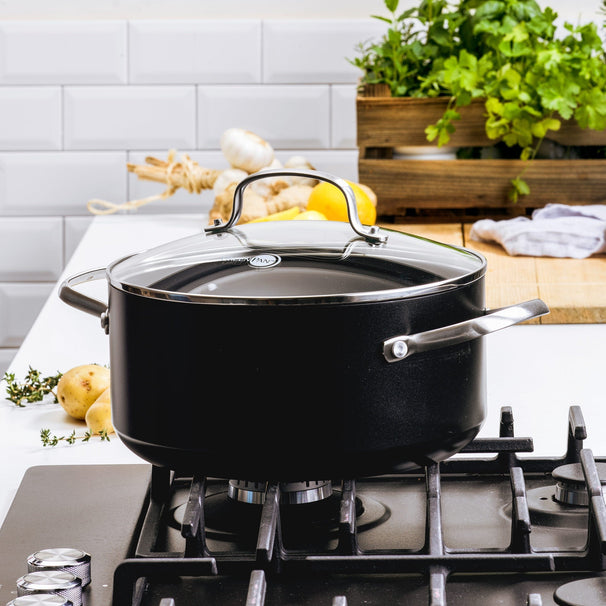 GreenPan Olla Copenhagen Negra ø 24 cm / 5,2 litros - revestimiento antiadherente cerámico