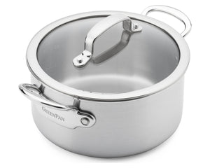 GreenPan Kookpan met deksel Première 5PLY RVS ø 20 cm / 3.11 Liter