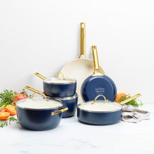 GreenPan Pannenset Padova Reserve Oxford Blue 6-delig - sfeerbeeld 1