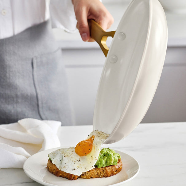 GreenPan Batería de cocina Padova Reserve Pro 2.0 Cream 5 piezas - Olla ø 24 cm, Cazo ø 18 cm, Sartén ø 20, 28 cm & Salteadora ø 24 cm - revestimiento antiadherente cerámico