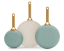 GreenPan Juego de sartenes Padova Reserve Pro 2.0 Green 3 piezas - Sartén ø 20, 24 & 28 cm - revestimiento antiadherente cerámico
