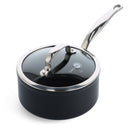 GreenPan Cazo Barcelona Pro Negro ø 18 cm / 2,1 litros - con tapa - revestimiento antiadherente cerámico